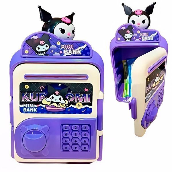 Дитячий сейф-скарбничка Mini Bank Kuromi / Електронна скарбничка G9127 фото