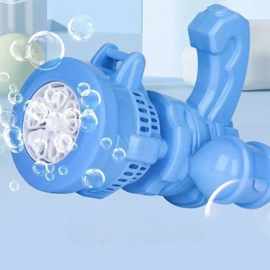 Дитячий кулемет генератор мильних бульбашок від батарейок Bubble machine toy 2053407 фото