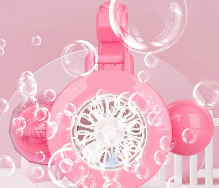 Дитячий кулемет генератор мильних бульбашок від батарейок Bubble machine toy 2053407 фото