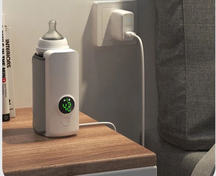 Компактний портативний підігрівач для пляшечок Bottle Warmer 6L з контролем температури від USB KAR17 фото