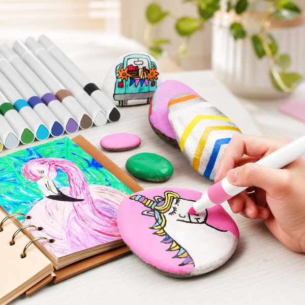 Акварельні маркери 24 Water color pen / Набір маркерів у білому відерці / Художні маркери 2053837 фото