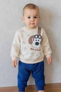 Костюм теплий для хлопчика "Собачка Bill Animal" темно-синій 2222233/86 фото