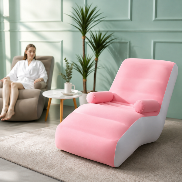 Надувний диван з підлокітниками Inflatable Sofa / Портативне складане крісло для дому, дачі, туризму та відпочинку, 140х85х80 см Jam25464745 фото