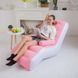 Надувний диван з підлокітниками Inflatable Sofa / Портативне складане крісло для дому, дачі, туризму та відпочинку, 140х85х80 см Jam25464745 фото 1