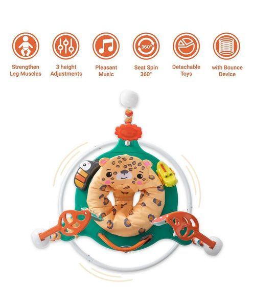 Ігровий центр, що розвиває, дитячий джемпер Fisher-Price Jumperoo Baby Activity Center Зелений 5094773/2 фото
