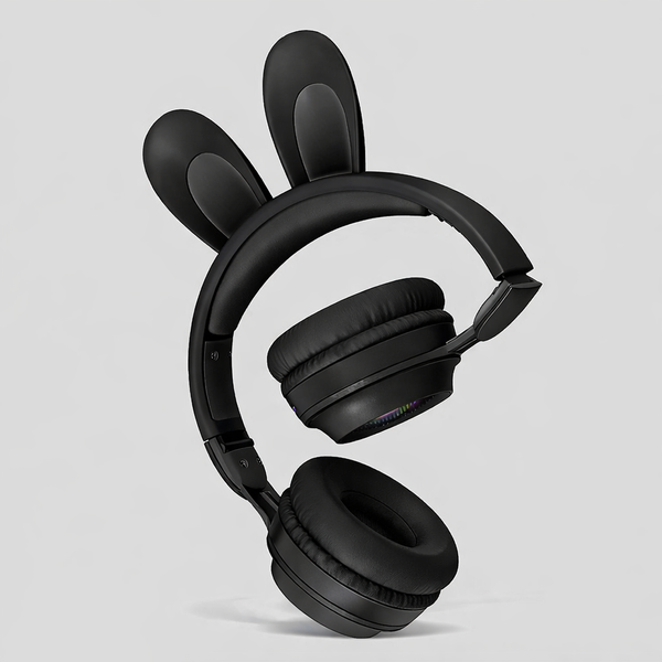 Дитячі бездротові Bluetooth навушники з вушками зайчика RGB Picun B12 4704/4705 VJ G4705 фото
