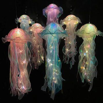 Декор, що світиться Медуза на батарейках Jellyfish lamp AND HA-113 2053675 фото