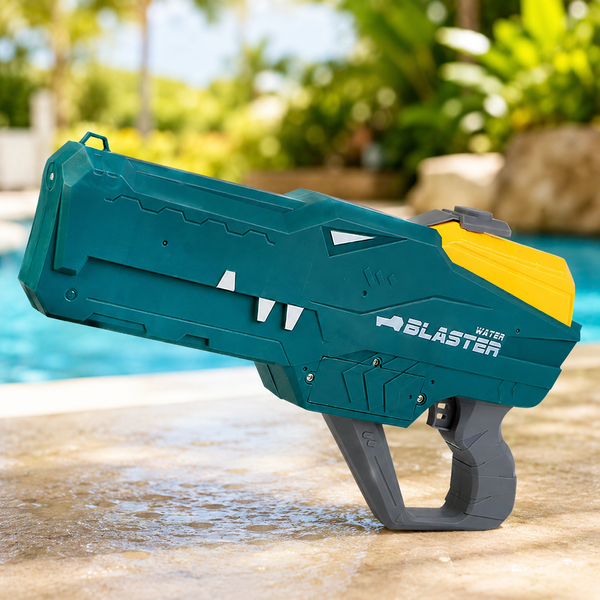 Водяний пістолет крокодил дитячий Water Gun 550мл / Бластер акумуляторний водний автомат з автоматичним набором води 5092112 фото