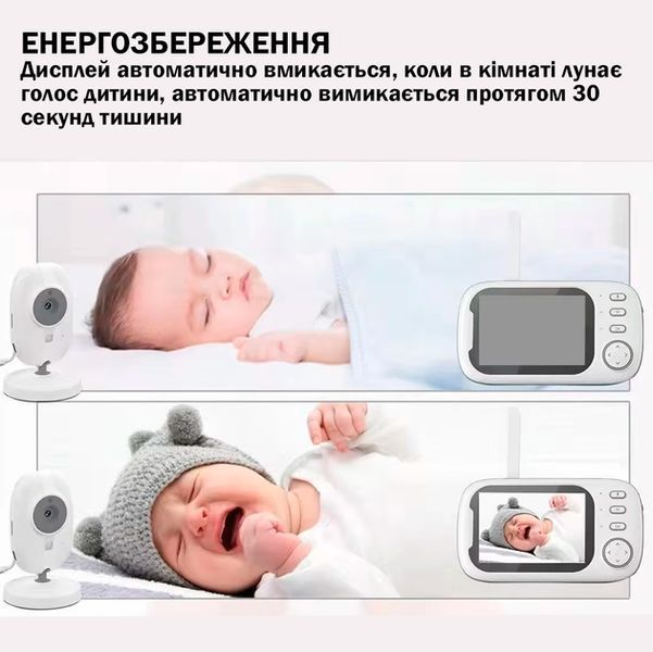 Відеоняня з дисплеєм для мами та дітей для спостереження камера та аудіо зв'язок ABM600 MAX77 фото